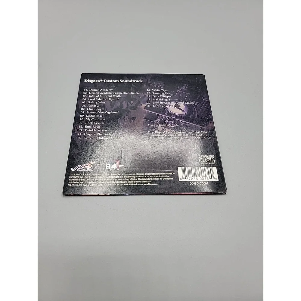 Disgaea Custom Soundtrack CD With‎ Cardboard Sleeve Compact Disc